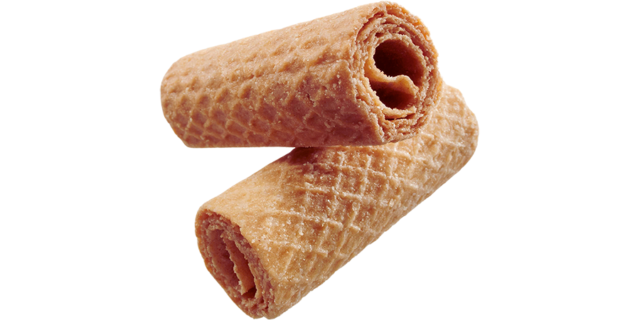 Waffel Röllchen, unschokoliert